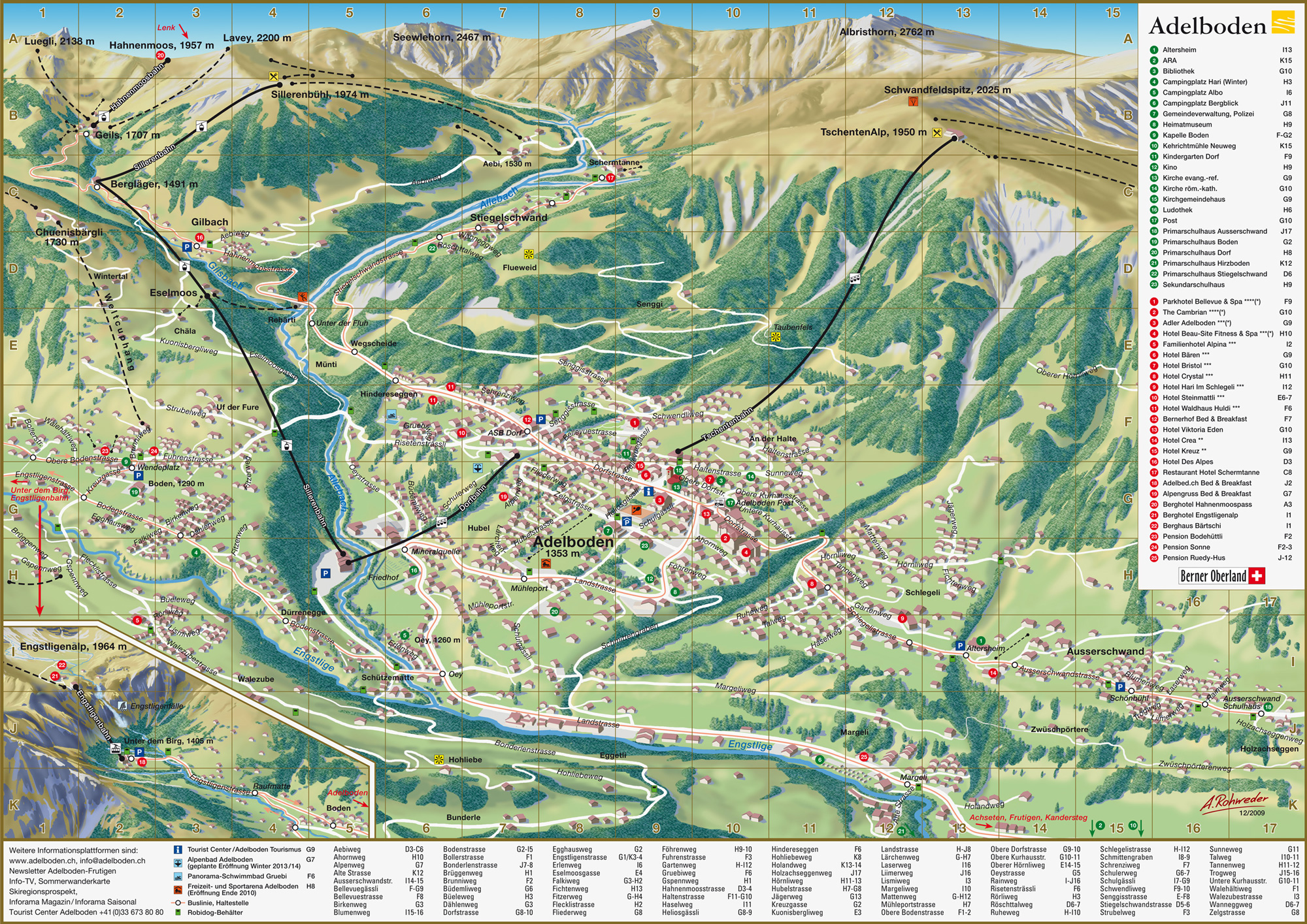 Adelboden - plan de ville 